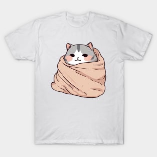 Cute cat in a blanket T-Shirt